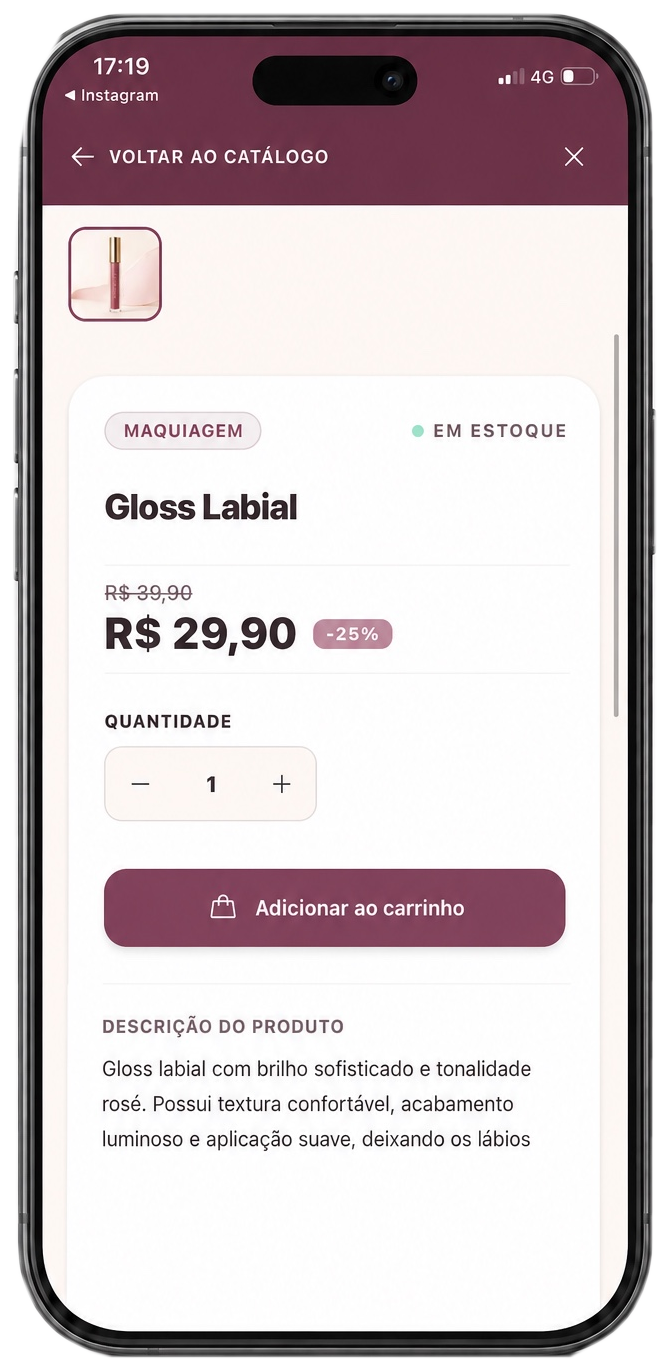 Detalhe de produto no catálogo